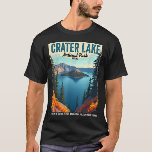 Crater Lake National Park Hiking Camping Hiker T-Shirt