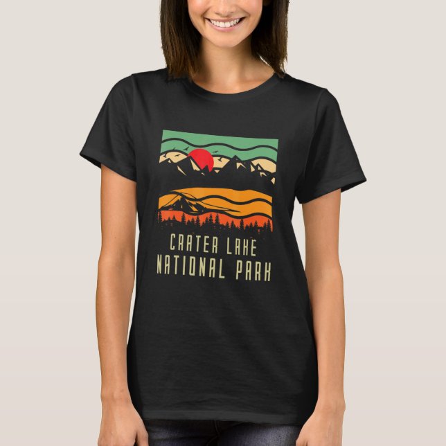 Crater Lake National Park Hiking Vacation 13 T-Shirt (Front)