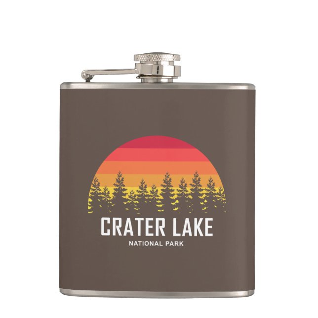Crater Lake National Park Hip Flask (Front)