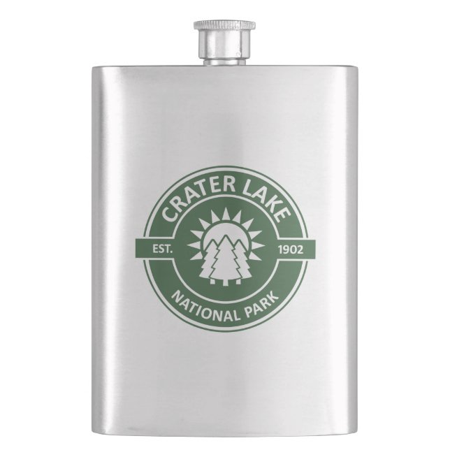 Crater Lake National Park Hip Flask (Front)