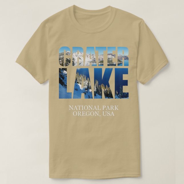 Crater Lake National Park  Oregon Hiking Camping G T-Shirt (Design Front)