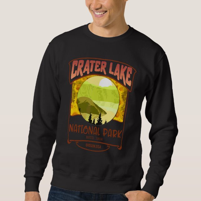 Crater Lake National Park Oregon Nature  Hiking Ca Sweatshirt (Front)