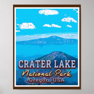 CRATER LAKE NATIONAL PARK - OREGON USA POSTER
