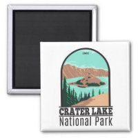Crater Lake National Park Oregon Vintage 