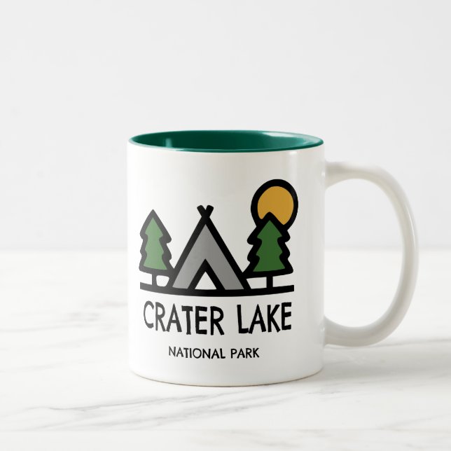 Crater Lake National Park Two-Tone Coffee Mug (Right)