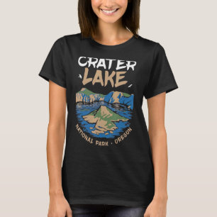 Crater Lake National Park Us Oregon Vintage Hiking T-Shirt