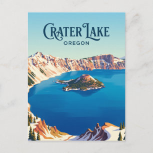 Crater Lake National Park USA Postcard