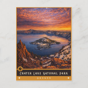 Crater Lake National Park   Vintage Postcard
