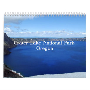 Crater Lake Oregon  Calendar