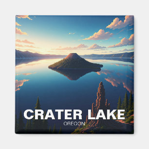 Crater Lake Oregon Magnet