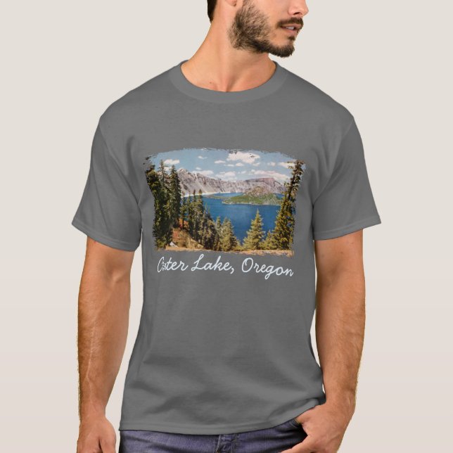 Crater Lake Oregon Men's Shirt (Front)