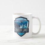 Crater Lake Oregon Mug<br><div class="desc">A Crater Lake, Oregon emblem repurposed on a mug!</div>