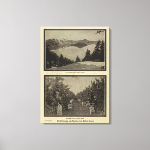 Crater Lake Oregon Orchard scene Canvas Print