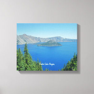 Crater Lake Oregon Scenic Photo Canvas Print