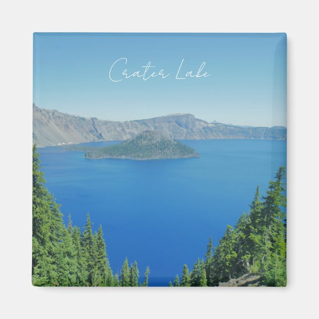Crater Lake Scenic Nature Photography Magnet (Front)
