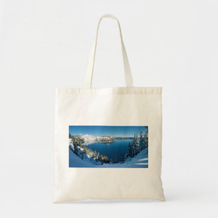 Crater Lake South Central Oregon in Winter Tote Bag