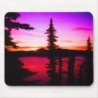 Crater Lake Sunset Mousepad
