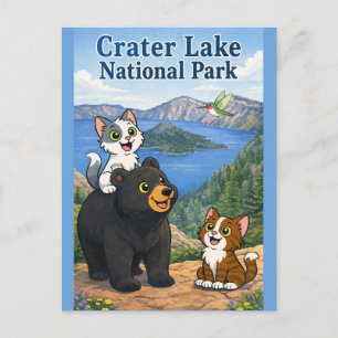 Crater National Park Magnet by Catnaps-N-Chaos Postcard