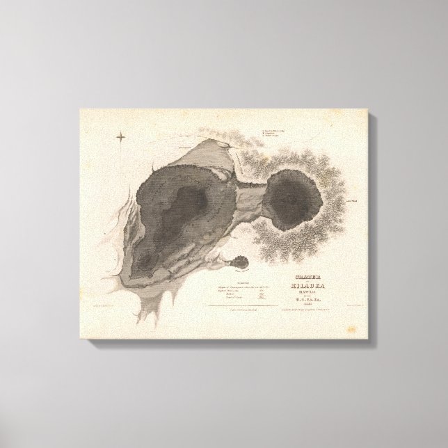 Crater of Kilauea, Hawaii Canvas Print (Front)