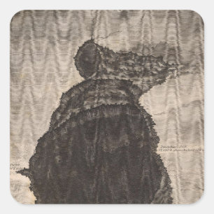 Crater of Mokuaweoweo, Mouna Loa, Hawaii Square Sticker