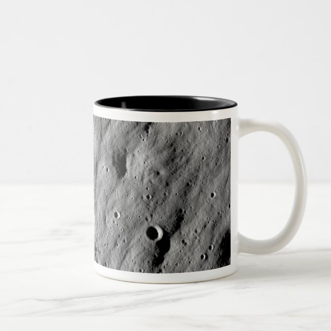 Cratered regions Two-Tone coffee mug (Right)