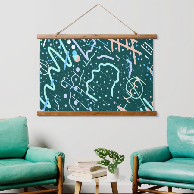 Craters and Comets Hanging Tapestry (Living Room)