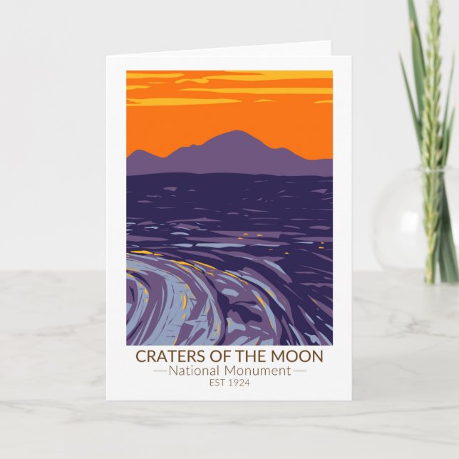 Craters of the Moon National Monument Idaho Card (Front)