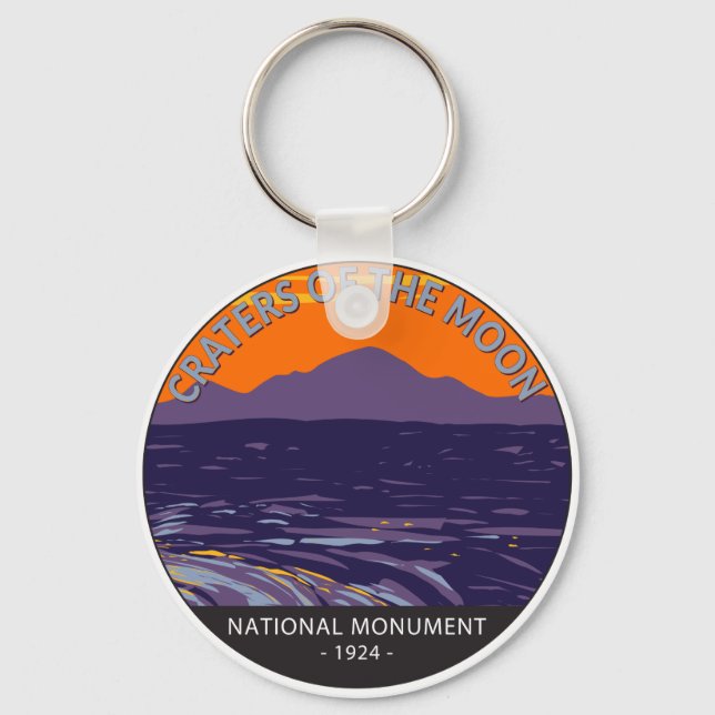 Craters of the Moon National Monument Idaho Key Ring (Front)