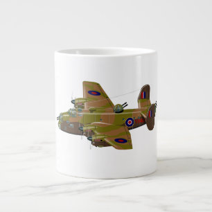 Cratoon retro bomber large coffee mug