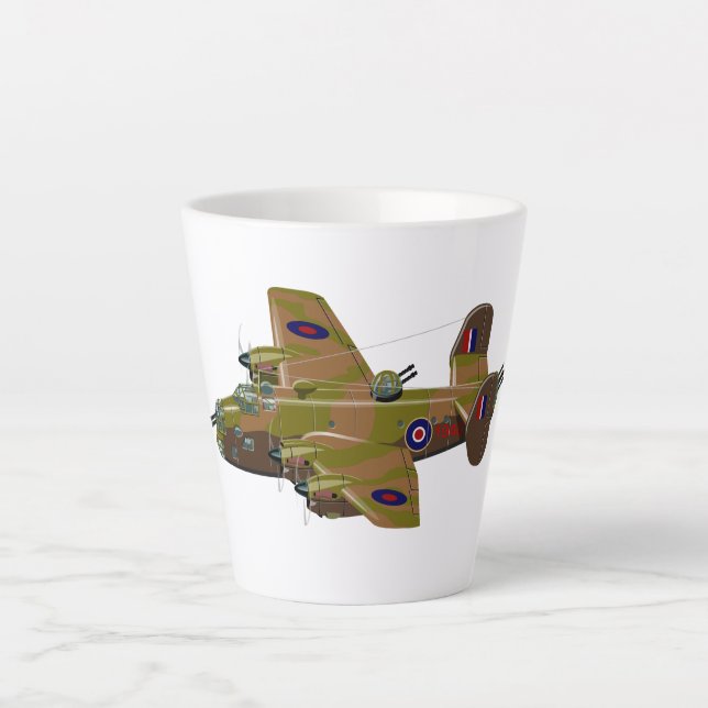 Cratoon retro bomber latte mug (Front)