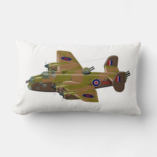Cratoon retro bomber lumbar cushion (Front)