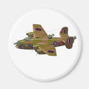Cratoon retro bomber magnet
