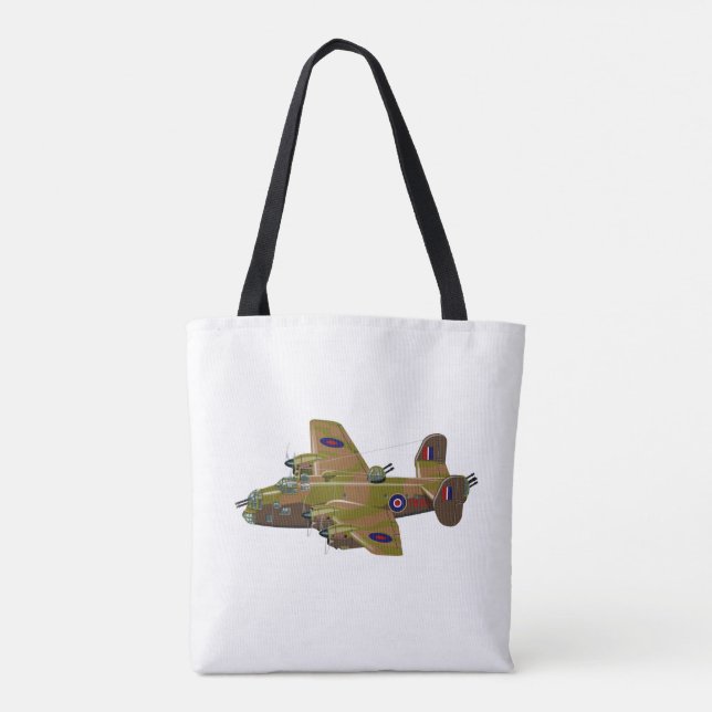Cratoon retro bomber tote bag (Back)