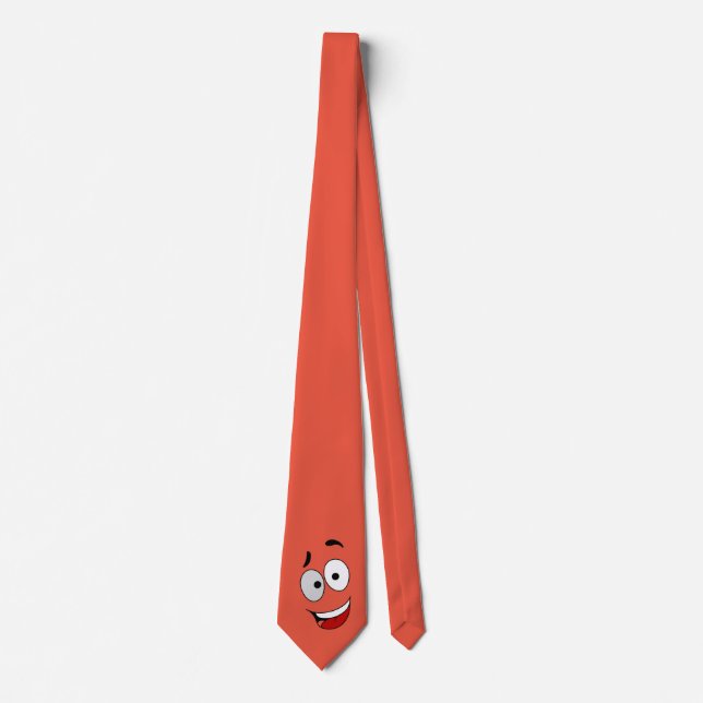 Cravate -Jasper - Un visage heureux Tie (Front)