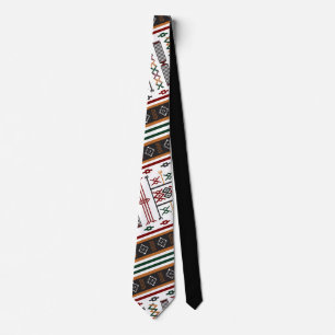 CRAVATE MOTIF MZEB AMAZIGH SYMBOLE DES BERBERES TIE