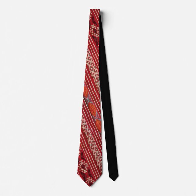 CRAVATE MOTIF MZEB AMAZIGH SYMBOLE DES BERBERES TIE (Front)