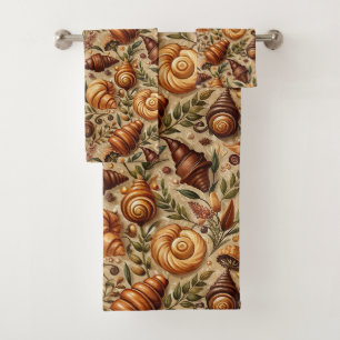 Craving Croissants Bath Towel Set
