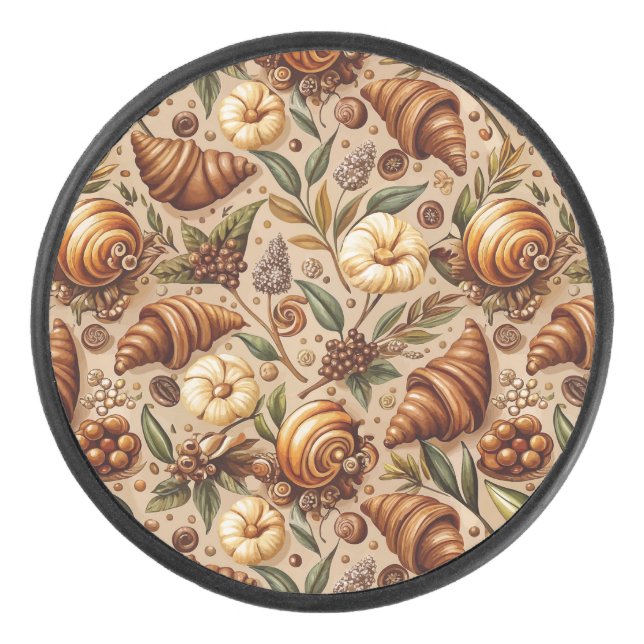 Craving Croissants  Hockey Puck (Front)