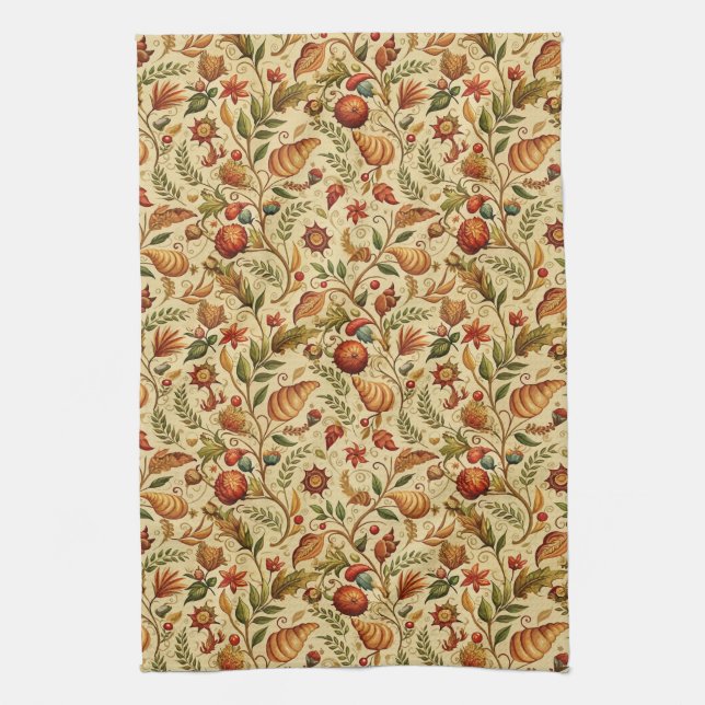 Craving Croissants  Tea Towel (Vertical)