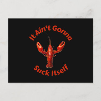Crawdad It Aint Gonna Suck itself Cute Postcard