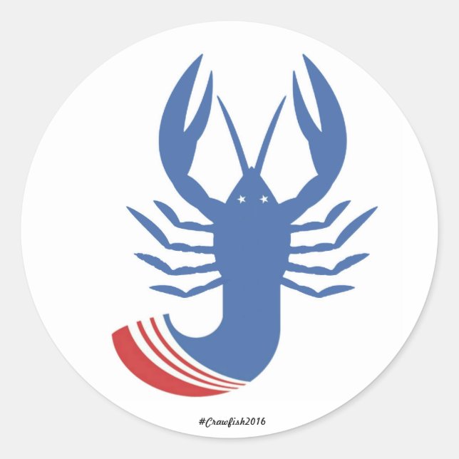 #Crawfish2016 Sticker (Front)