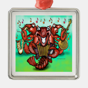 Crawfish Band Metal Tree Decoration