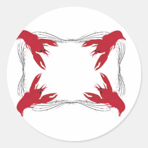 Crawfish Base Classic Round Sticker