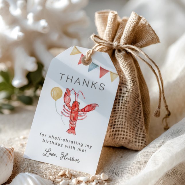 Crawfish Birthday Party Favor Tags (Creator Uploaded)