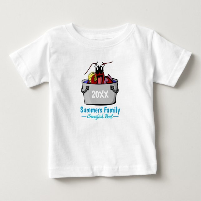 Crawfish Boil Annual Family Party Picnic Baby T-Shirt (Front)