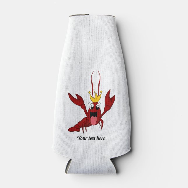 Crawfish Boil Annual Family Reunion Party Bottle Cooler (Front)