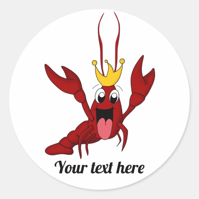 Crawfish Boil Annual Family Reunion Party Classic Round Sticker (Front)