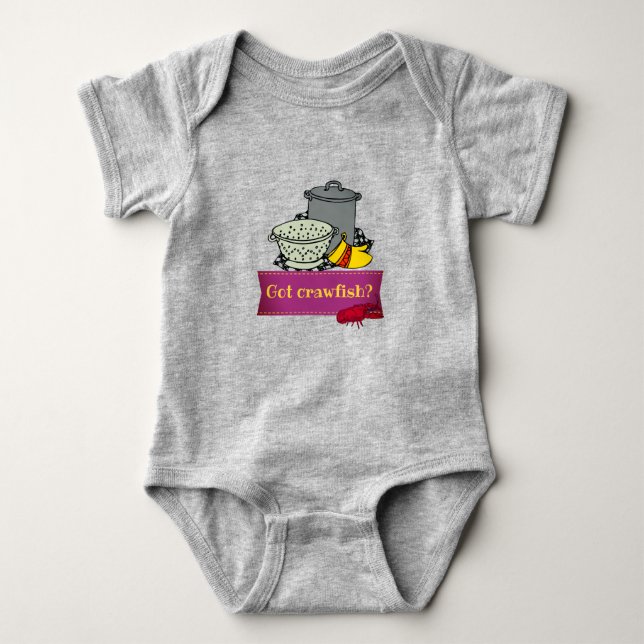 Crawfish Boil Baby Bodysuit (Front)