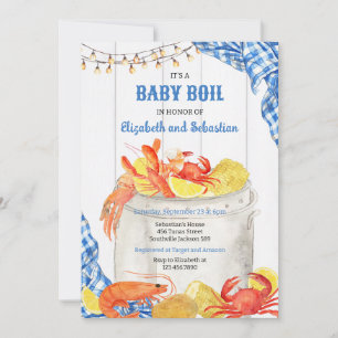 Crawfish Boil Baby Shower Invitation