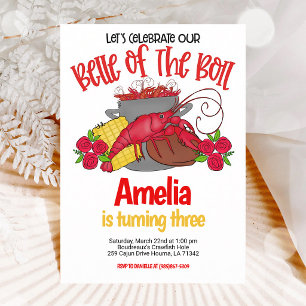 Crawfish Boil Belle Birthday Celebration Invitation